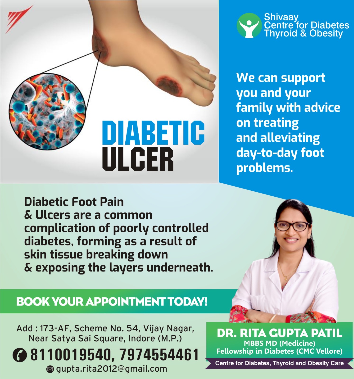 Best Foot Diabetic Ulcers specialist in Indore